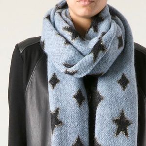 Saint Laurent blue star scarf